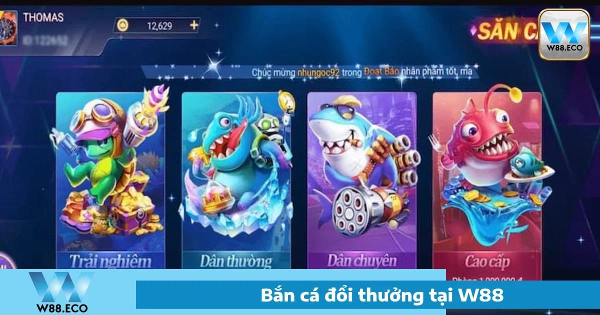 Bắn Cá W88 - Trải Nghiệm Thế Giới Giải Trí Đầy Màu Sắc 1 Giới thiệu về Bắn cá W88