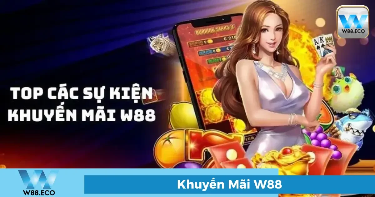 Khuyến Mãi W88 - Ưu Đãi Thành Viên Mới Hấp Dẫn Nhất 1 Các chương trình khuyến mãi nổi bật tại W88